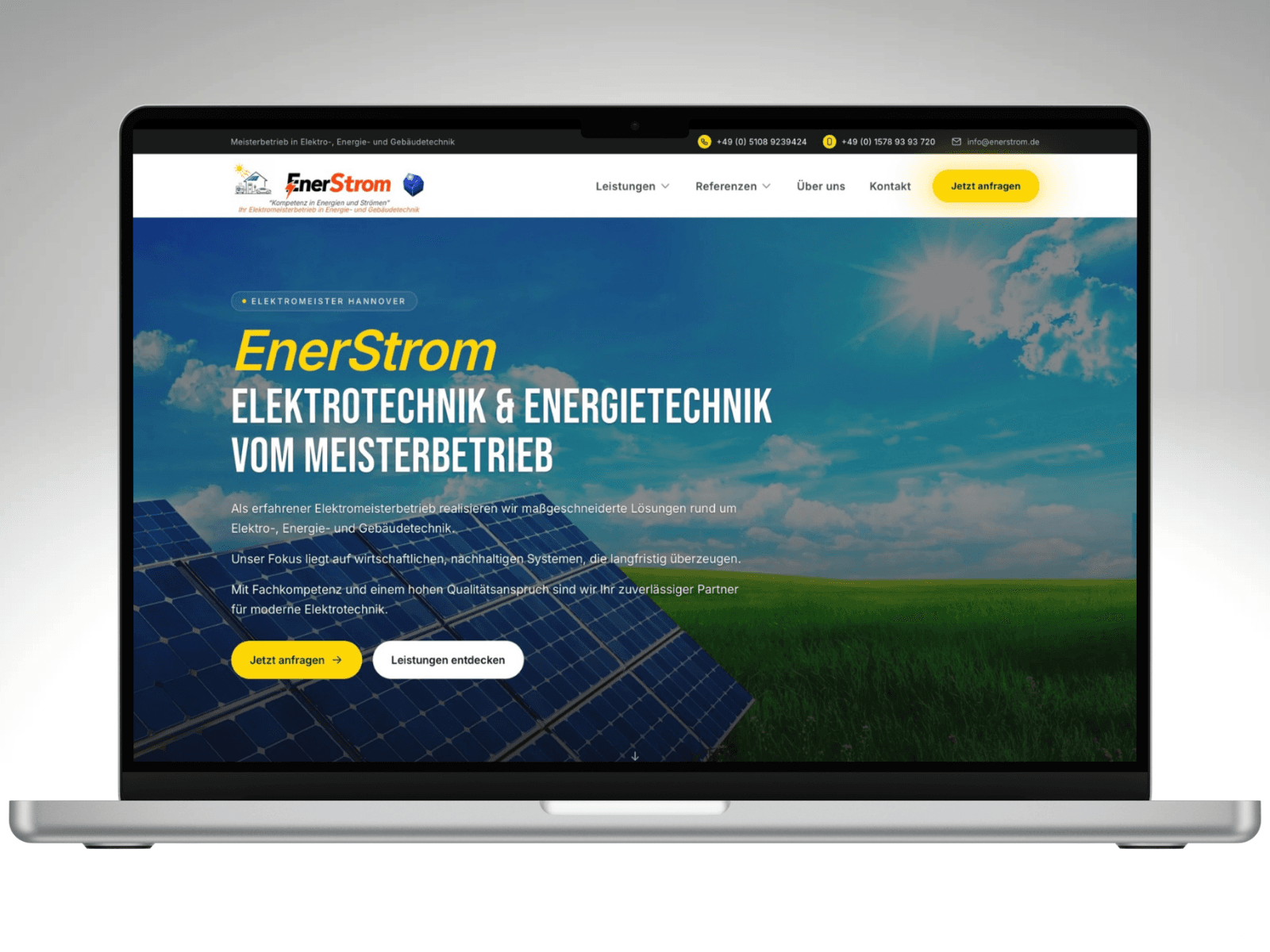 EnerStrom, Website-Vorschau